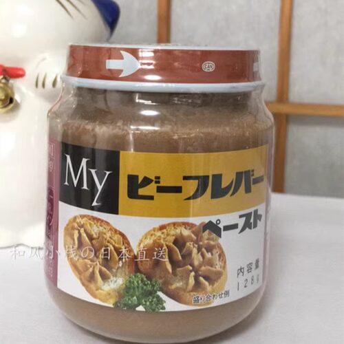 新品现货日本原装明治牛肝酱128g