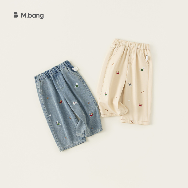 童装女童宽松牛仔裤春款新品小女