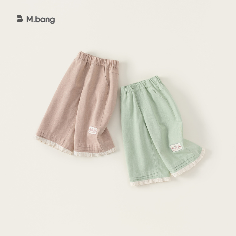 童装儿童纯色阔腿裤春款ins风女