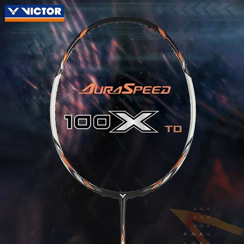 VICTOR威克多胜利羽毛球拍超轻速度拍全碳素神速100X-TD简版