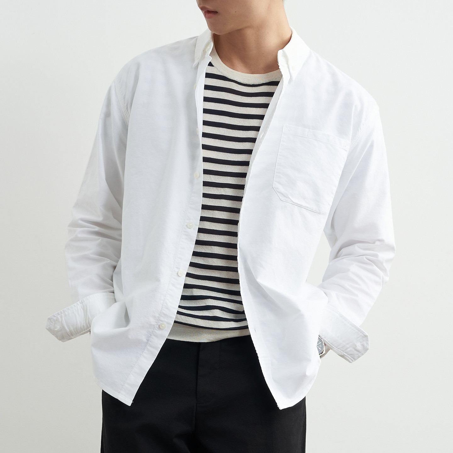 【纯棉牛津纺】吉约蒙衬衫男长袖商务休闲白色易打理通勤春秋衬衣,男装,衬衫,淘宝优惠券,粉丝福利购,淘宝优惠卷