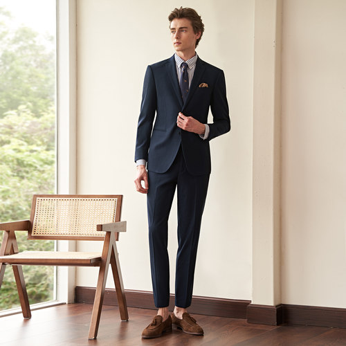 吉约蒙男士西服套装藏青色