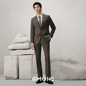 咖色高级感春秋易打理商务西服外套 结婚新郎正装 吉约蒙西装 男套装