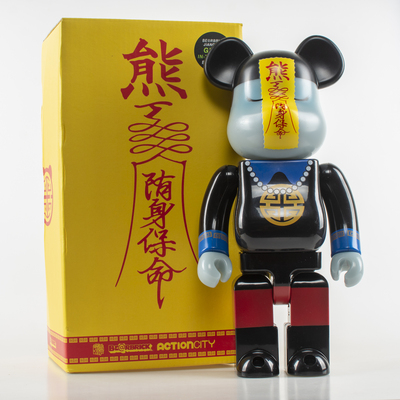 百款bearbrick400暴力熊积木熊千秋搪胶米奇草莓摆件可乐生日礼物