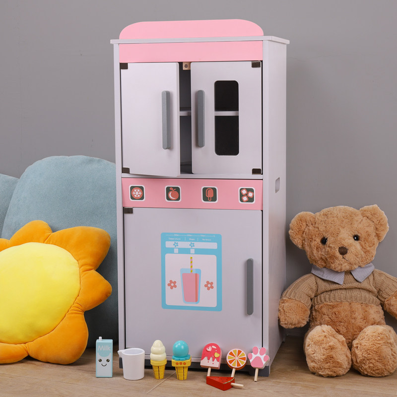 儿童大号双开门冰箱玩具男女孩过家家仿真厨房厨具套装生活家电