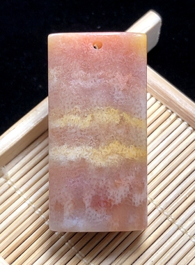 民族风玉石方形情侣饰品珠宝吊坠