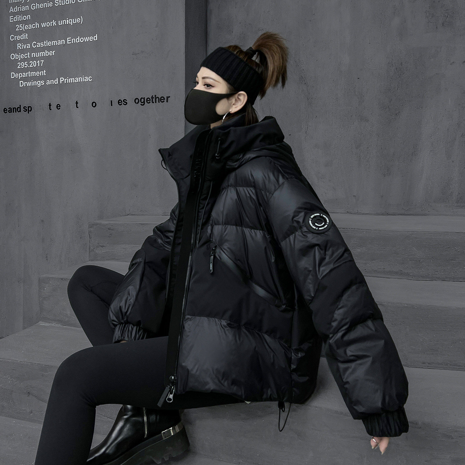 冬季炸街欧货时尚连帽羽绒服