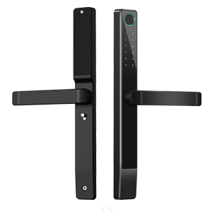 断桥铝指纹锁智能锁移门电子平开门门锁指纹密码卡片钥匙通通锁