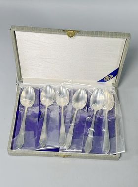 小布美術日本带SIVER950银标银勺子咖啡勺子标价为1把的价格包邮A