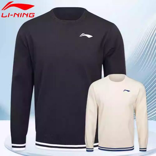 LINING李宁羽毛球服长袖针织衫