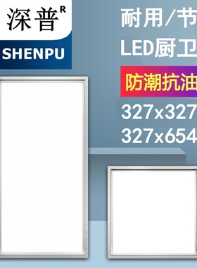 适用巴迪斯美赫集成吊顶327x327*654厨卫生间led平板灯32.7x65.4