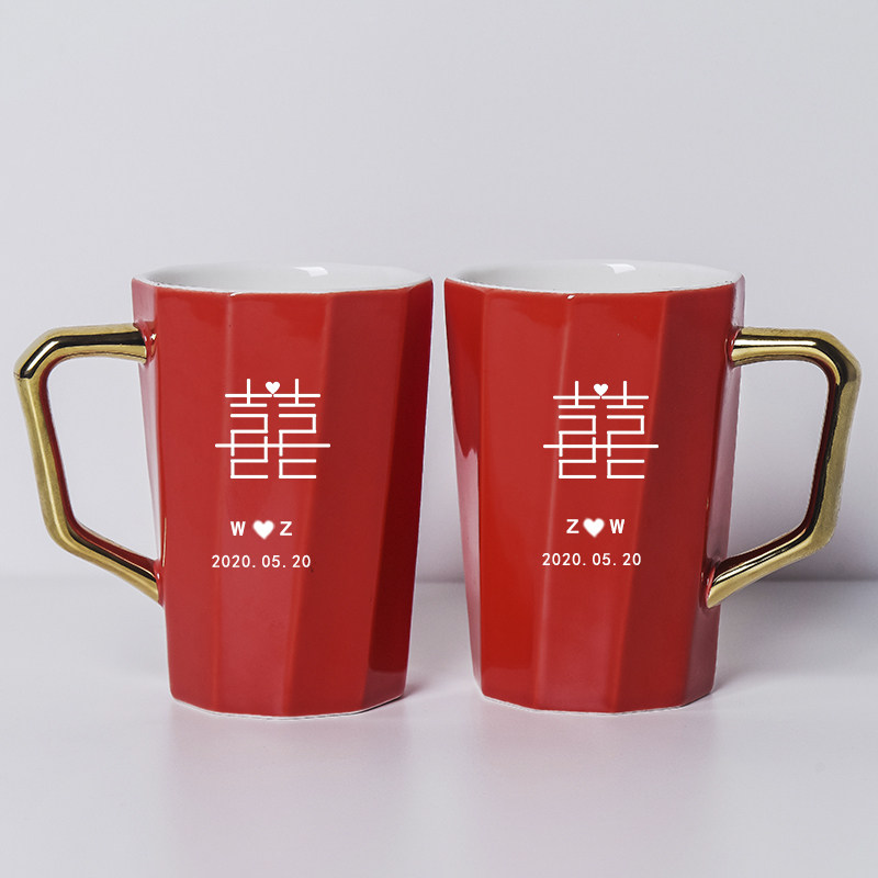 结婚漱口杯套装情侣牙刷杯一对牙缸杯子新婚洗漱杯红色牙杯刷牙杯,家庭/个人清洁工具,洗漱杯,淘宝优惠券,粉丝福利购,淘宝优惠卷