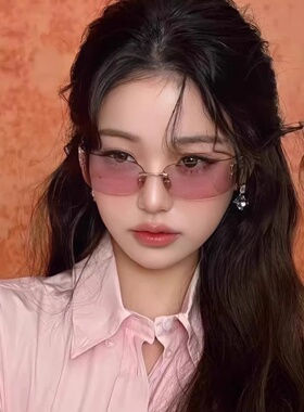 张元英金属方形字母潮流太阳镜