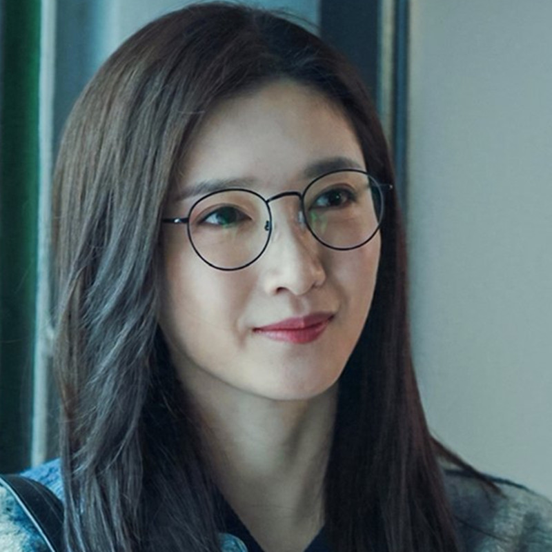 江疏影同款眼镜黑色文艺近视