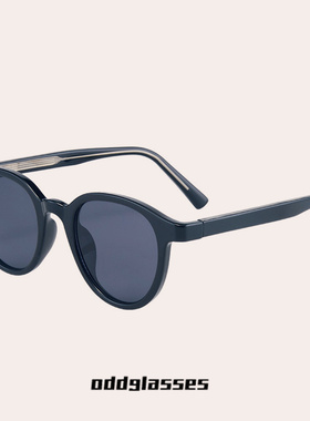 防紫外线圆形韩系男女拍照墨镜