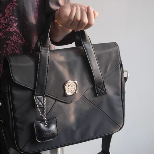 Michiko原创火漆印章大容量信封电脑防震游戏本16寸手提笔记本包