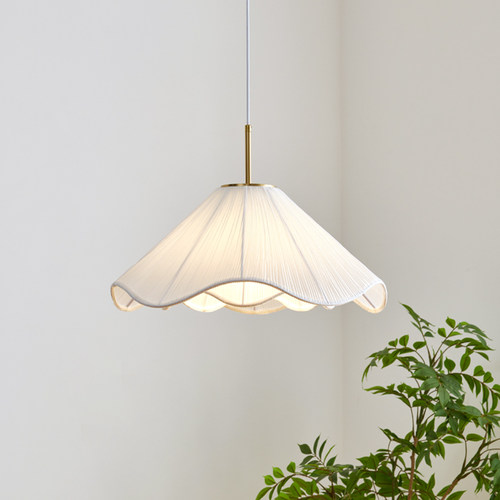 卧室餐厅布艺法式奶油风吊灯