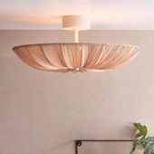 现代简约北欧创意奶油ins风主卧室灯布艺餐厅书房主卧客厅吸顶灯