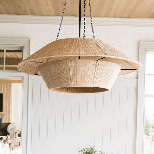 侘寂风推荐款麻绳吊灯