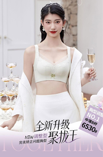 安芝娜6530B中薄杯无钢圈文胸聚拢舒适透气侧收副乳调整内衣文胸