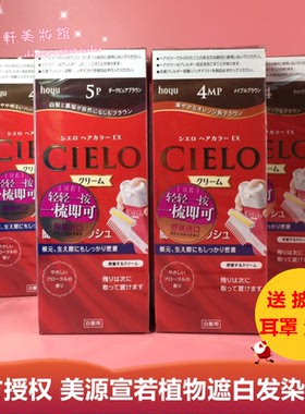 日本进口HOYU美源CIELO 宣若遮盖白发染发膏染发剂 植物染发剂