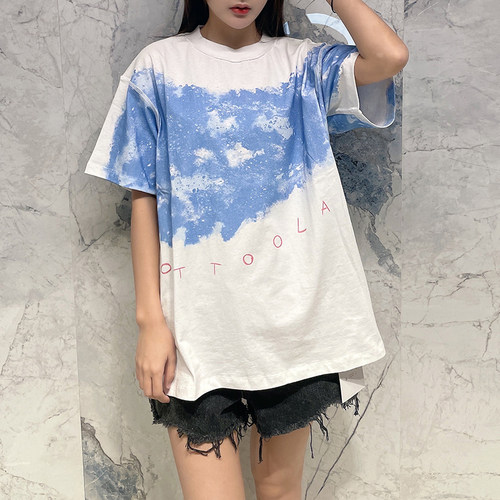 短袖休闲印花纯棉男女圆领T恤