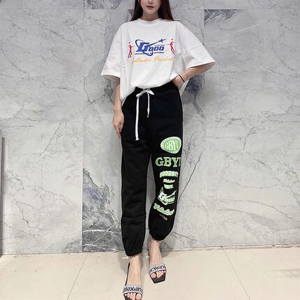 清仓 一件4折 两件2.8折 不退不换 XOXOGOODBOY 休闲运动卫裤黑灰