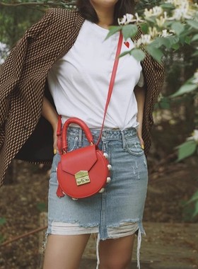 现货 Lovers + Friends 高腰浅蓝色破洞阶梯毛边显瘦迷你牛仔短裙