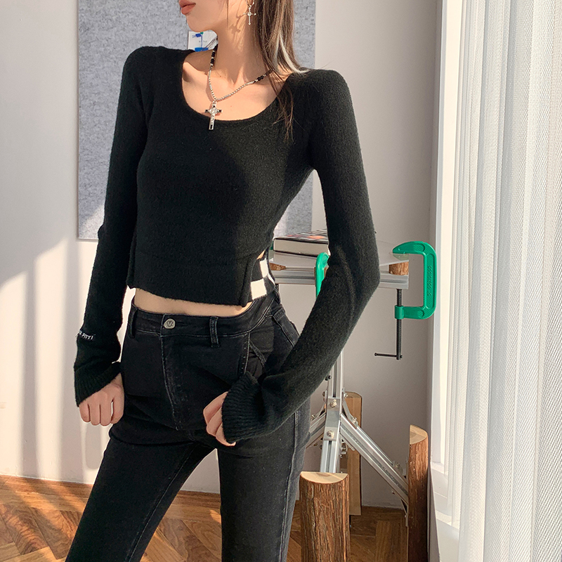 VIAPITTI镂空长袖毛衫