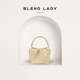 BLEND LADY云朵包新款 韩国链条软牛皮褶皱包小方包斜挎手机女包包