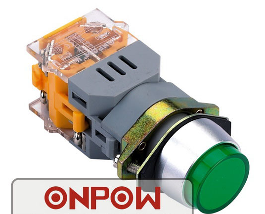 带灯按钮开关 LAS0-A1Y-□G/△/▲/◎