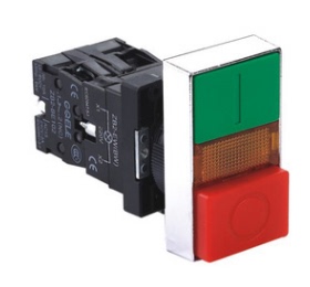 带灯凸平型双键钮GXB2-EW84364