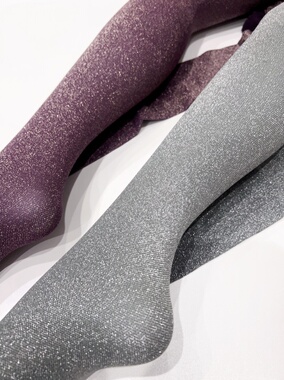 日本制，80D微透肉效果紫色金葱，灰色银葱，小细网亮闪闪连裤袜