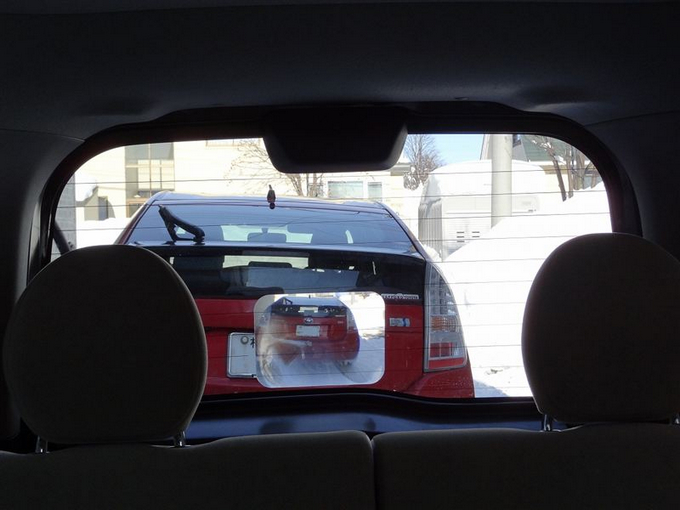 日本大视野广角镜车贴宝两厢越野SUV贴膜汽车后视镜辅助放大倒车