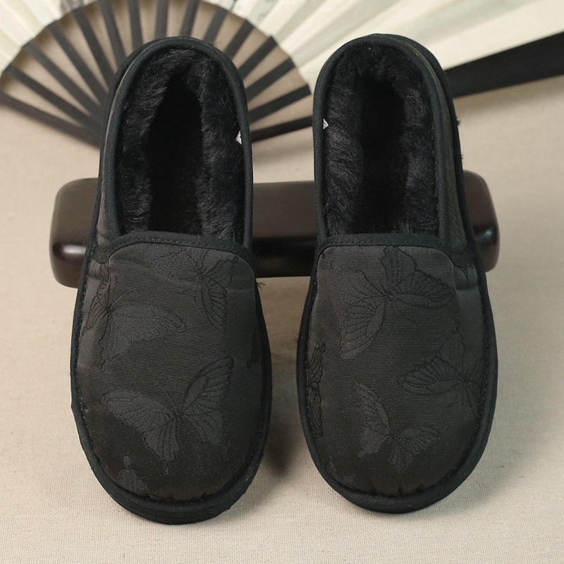 冬季新款手工千层底老北京布鞋女加绒保暖一脚蹬软底民族风棉布鞋,女鞋,传统布鞋,淘宝优惠券,粉丝福利购,淘宝优惠卷