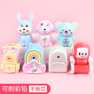 转笔刀儿童手摇削笔器卡通卷笔刀小学生自动铅笔刀手动削笔刀文