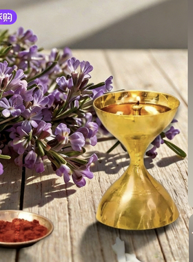 印度isha酥油灯铜器小蛮腰佛灯Rasa Sannidhi萨古鲁供奉生命之火