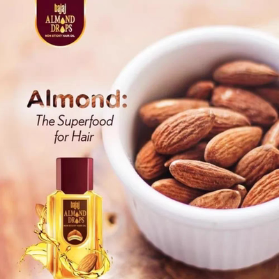 印度Bajaj Almond Drops Hair Oil护发/养发/护肤杏仁油