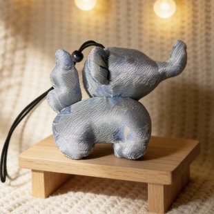 【吉祥如意】国风太平有象挂饰彩纹缎面吉祥小象珠坠雅致随身挂饰