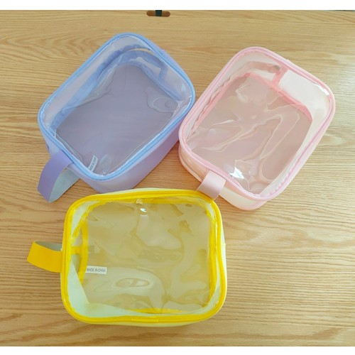 温柔色果冻包~Q弹的透明化妆包