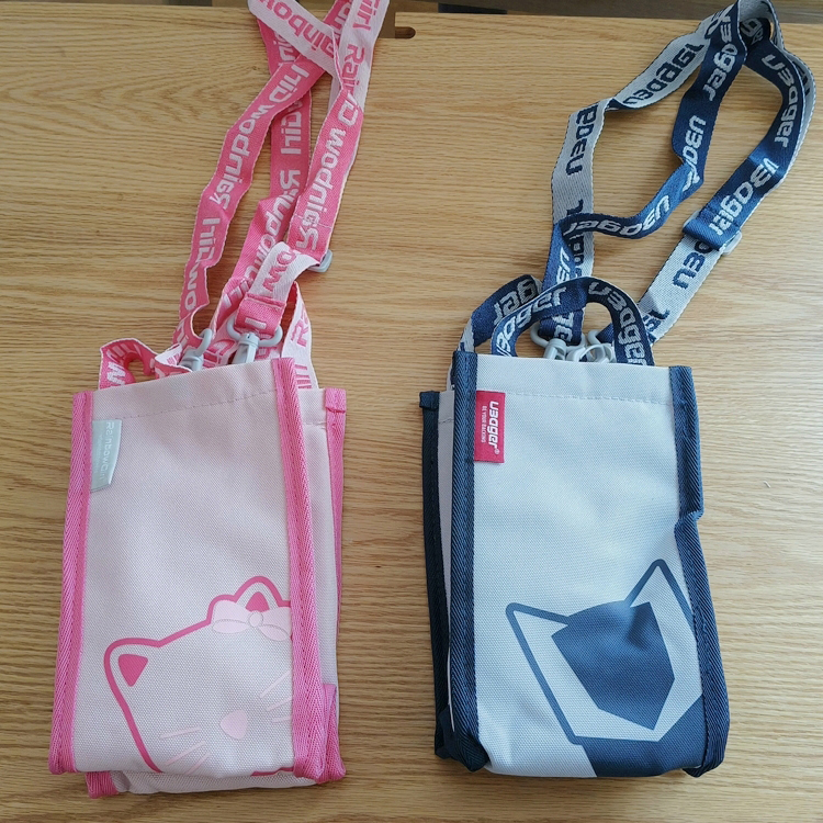 出口单尾货高档水杯袋~内部保温铝膜斜跨水杯套~手提小号保温包