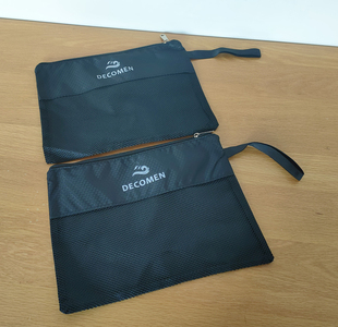 外单收纳袋~半镂空网袋~A4大小~可手拎学习分类袋~票据文件整理袋