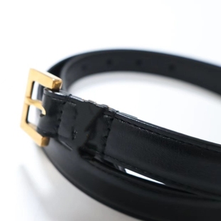 经典复古腰带杨树林Y*L字母进口全粒面纳帕皮牛皮腰带经典款百搭