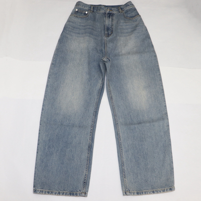 高端系列进口土耳其Bossa牛仔复古宽松休闲显瘦阔腿裤萝卜裤长裤