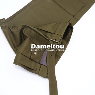 重磅牛货西班牙小众订单尾褶皱丝绵高腰长裤 精致剪裁 宽松休闲裤