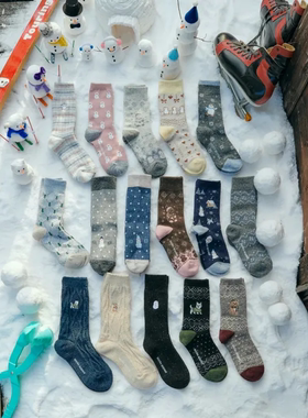 韩国正品直邮SOCKS APPEAL设计师品牌25冬季保暖羊毛中筒袜