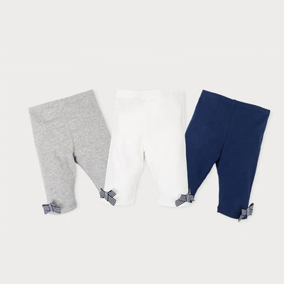 TUTTOPICCOLO纯棉蝴蝶结打底裤