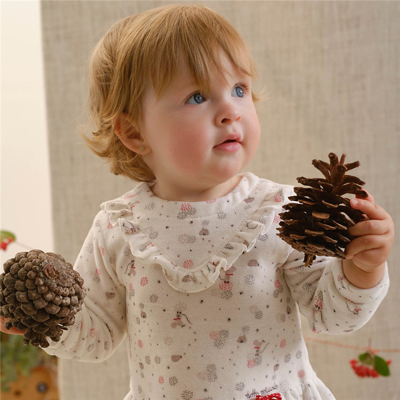 现货西班牙幼小女童圣诞袜连衣裙