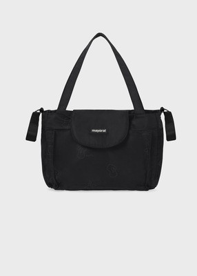 现货西班牙mayoral麦悠黑色兔子多功能大容量轻便妈咪化妆母婴包