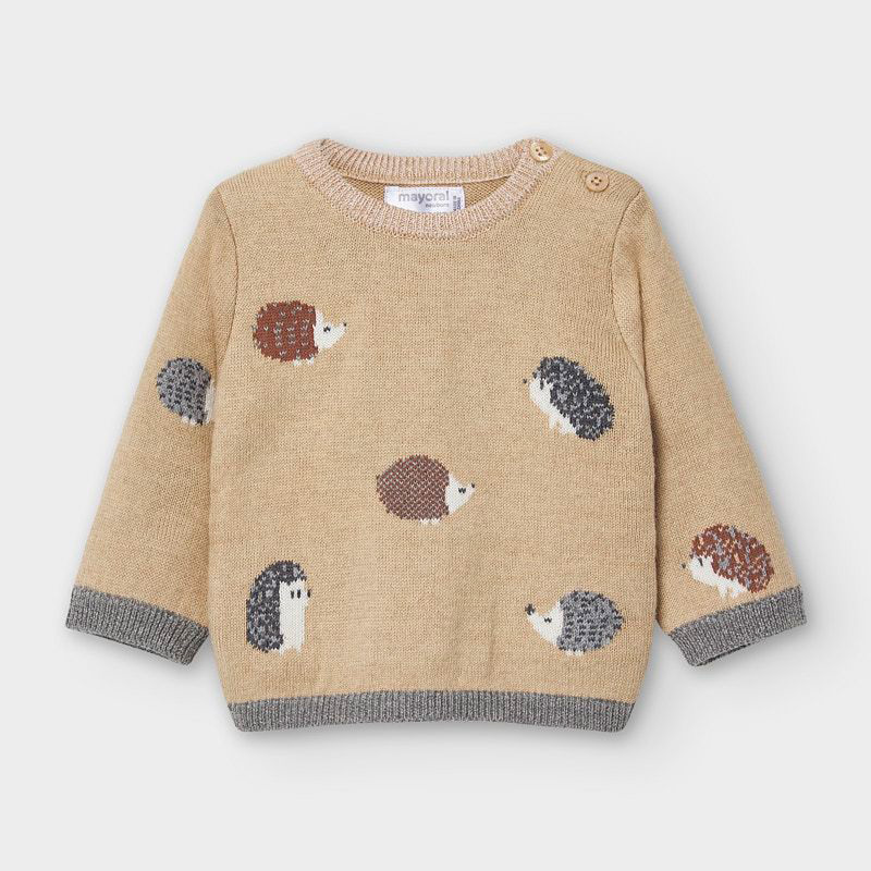 西班牙mayoral女婴刺猬针织衫